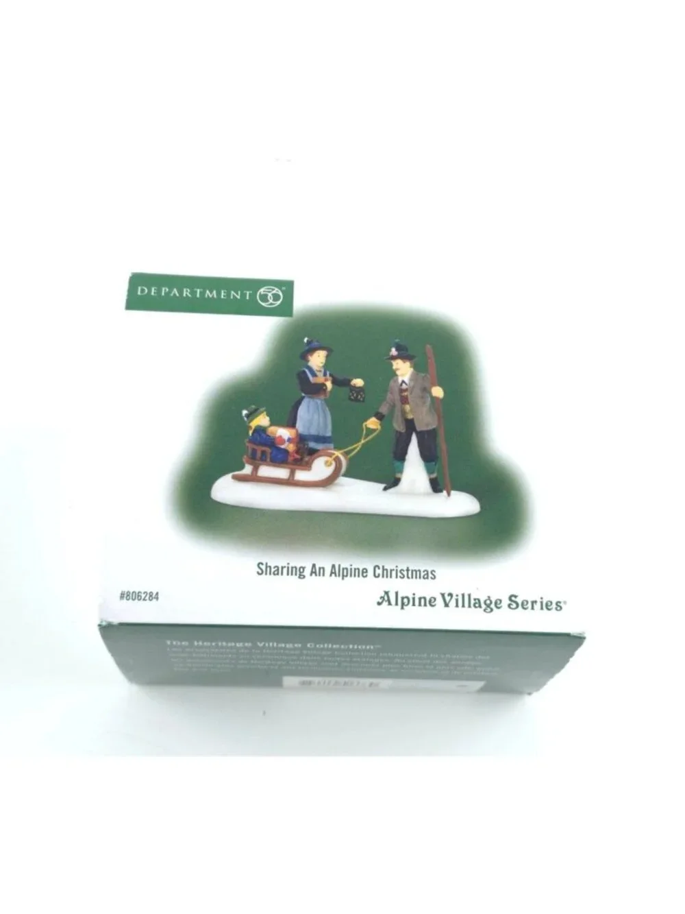 Dept 56 2008 Alpine Village Sharing An Alpine Christmas 806284 MIB